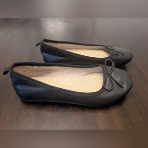 Cat & Jack Girl's Black Bow Ballet Flats